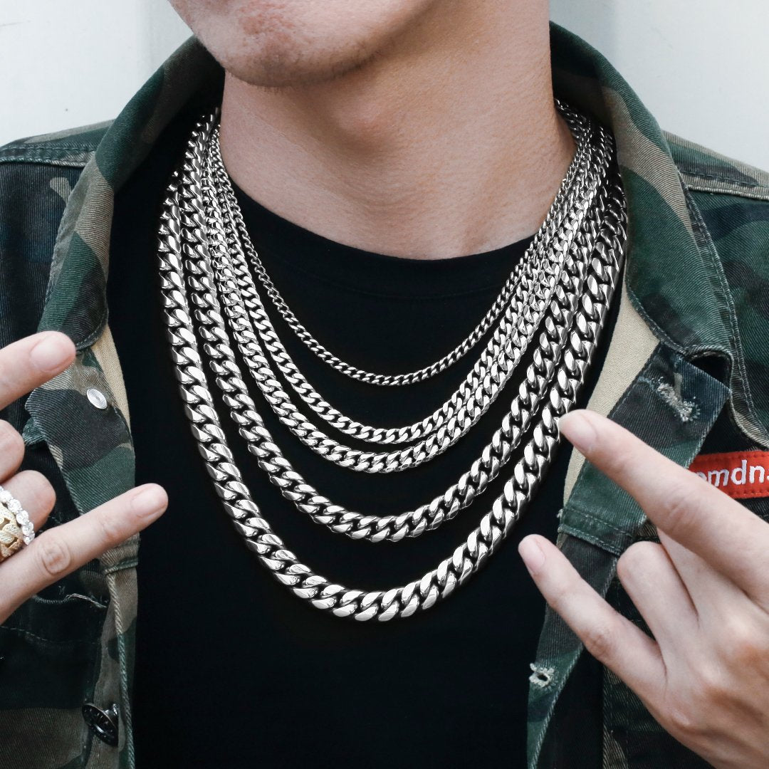 3mm-12mm Miami Cuban Link Chain