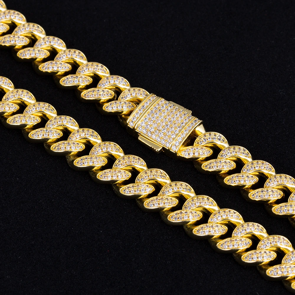 12mm Iced Out Cuban Link Bracelet for Women KRKC