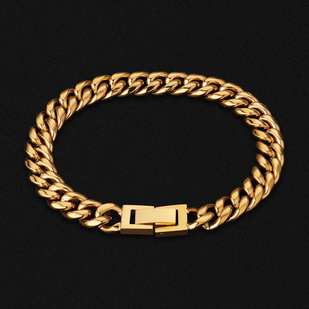 8mm Miami Cuban Link Bracelet in 18K Gold KRKC